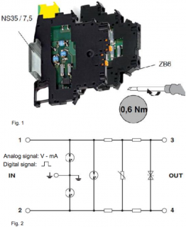 Cách lắp đặt bộ chống sét tín hiệu 4-20mA