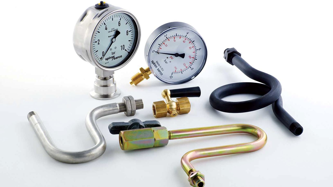 Đồng hồ áp suất dầu và ống siphon