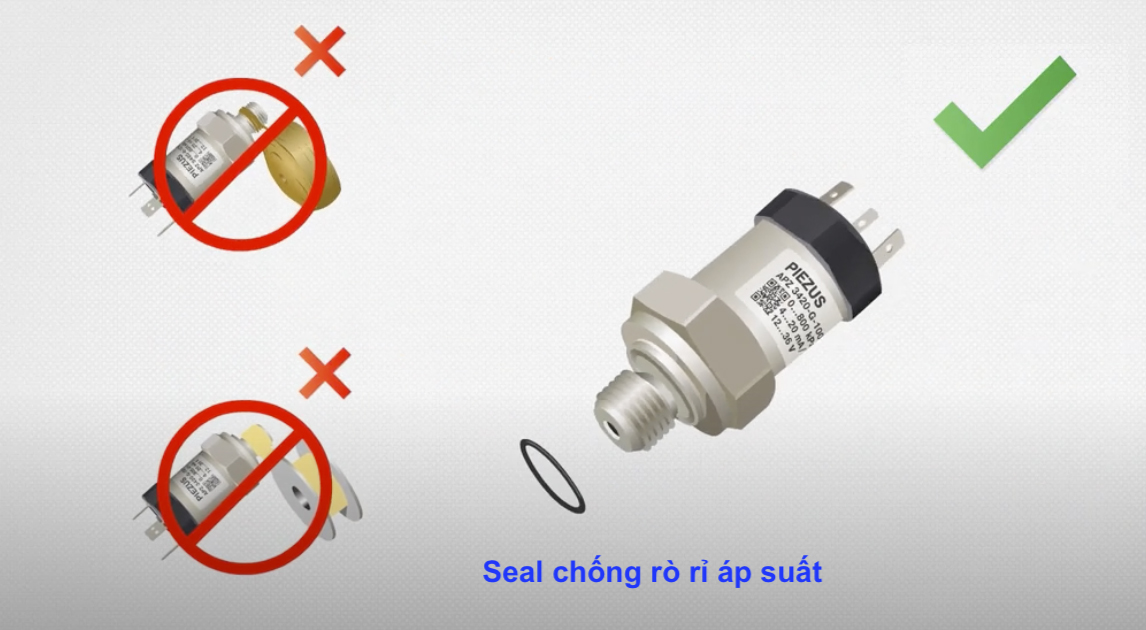 Sử dụng Seal chống rò rỉ áp suất được khuyến cáo sử dụng