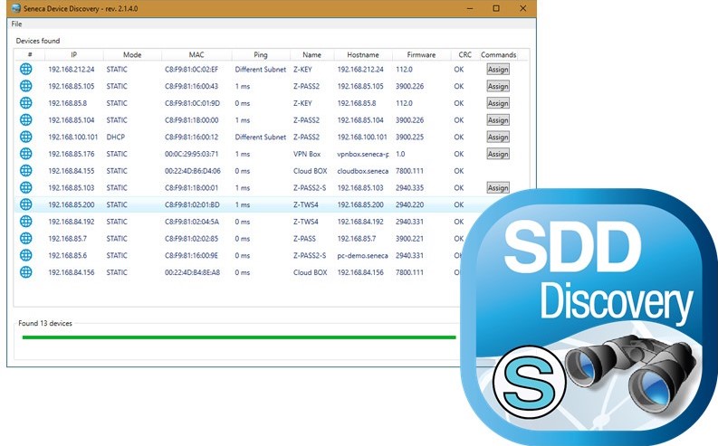 Phần mềm SDD tìm kiếm địa chỉ IP seneca
