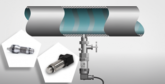 Sử dụng cảm biến để đo áp suất đường ống.